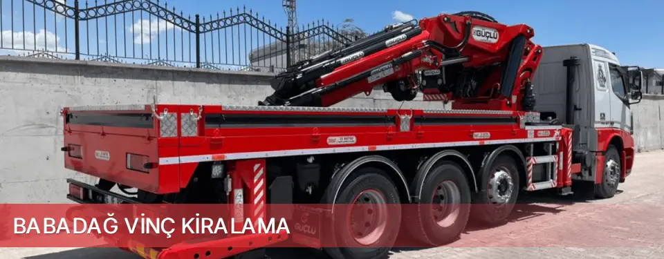 Babadağ İlçemi Vinç Kiralama